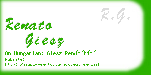 renato giesz business card